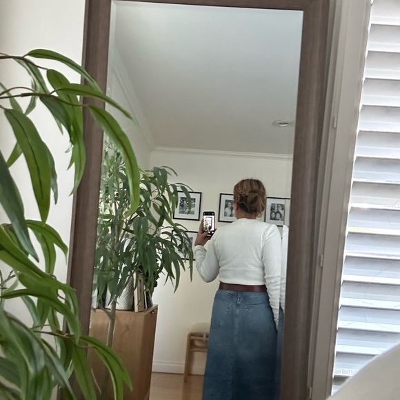 Women’s double wrap around Brown Leather Belt - Picture 4 of 4